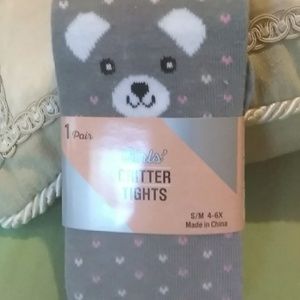 Girls Critter tights S/M 4-6